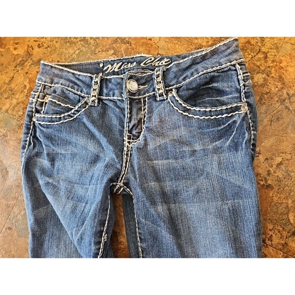 Miss‎ Chic Size 3=29"W Jeans New Fashion Embellished 23" Inseam - Picture 4 of 10